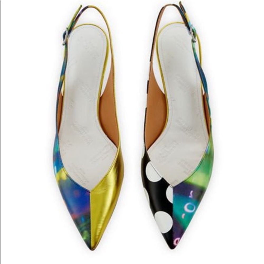 Maison Margiela sling back kitten heel